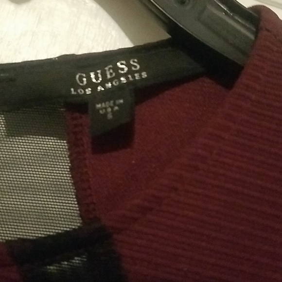 Guess  Burgundy and black  dress - Picture 3 of 4